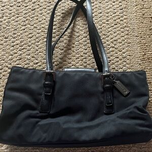 Rare Vintage Coach Nylon Black Shoulder Bag